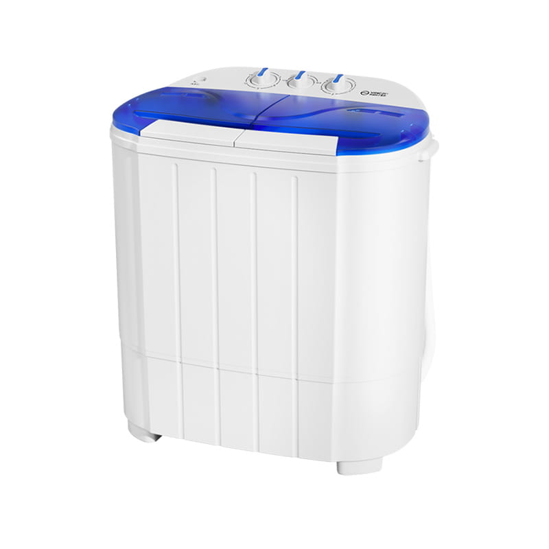 Tvätt och torkning av separata tvillingbadstvättmaskiner